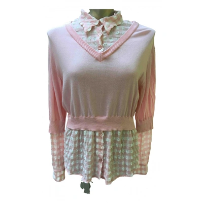 Pre-owned Moschino Top In Pink