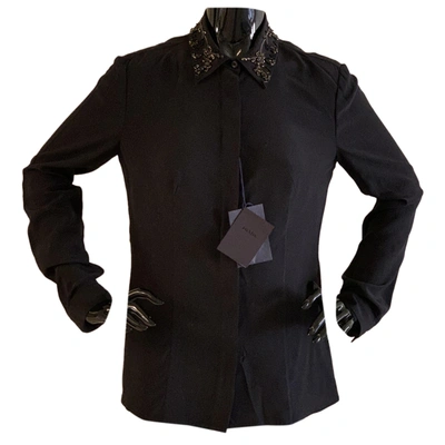 Pre-owned Prada Silk Shirt In Black