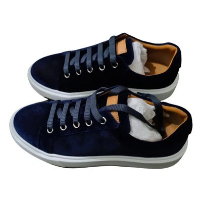 Pre-owned Bally Trainers In Blue