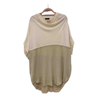 Pre-owned Vionnet Tunic In Beige