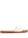 Stuart Weitzman Women's Cammy Slide Sandals In Weiss