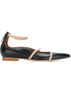 Malone Souliers 'robyn' Ballerinas In Black