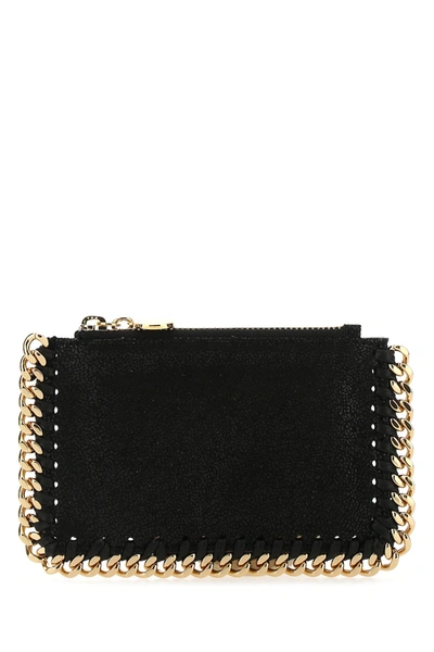 Stella Mccartney Black Shaggy Deer Falabella Card Holder  Nd  Donna Tu In 1000