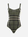 BURBERRY COTTON BLEND BODY WITH ALL-OVER INTARSIA TARTAN MOTIF,8041322 .A1372