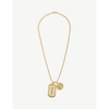 VERSACE MEDUSA AND DOG TAG GOLD-TONE NECKLACE,R03789189