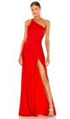 Sau Lee Hailey Dress In Cherry Red