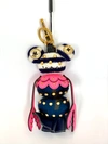 BURBERRY HUGO THE LOBSTER CASHMERE CHARM IN NAVY MULTICOLOUR