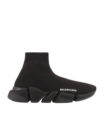 Balenciaga Speed 2.0 Recycled Sneakers In Black