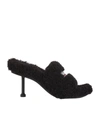 BALENCIAGA FURRY HEELED SANDALS 80,17080944