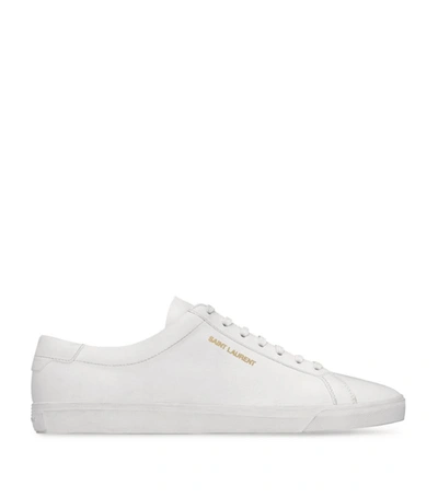 SAINT LAURENT LEATHER COURT CLASSIC ANDY SNEAKERS,17080956