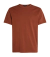 Vince Cotton T-shirt In Orange