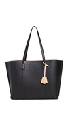 TORY BURCH PERRY TRIPLE COMPARTMENT TOTE BLACK,TORYB48911