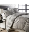 Southshore Fine Linens Vilano Global Patchwork Ultra Soft 3-pc. Duvet Cover Set, King/california King In Gray