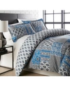 Southshore Fine Linens Vilano Global Patchwork Ultra Soft 3-pc. Duvet Cover Set, Twin/twin Xl In Blue