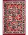 SAFAVIEH CHEROKEE RED AND BLUE 6' X 9' AREA RUG
