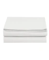 Elegant Comfort Silky Soft Flat Sheet, Queen In White