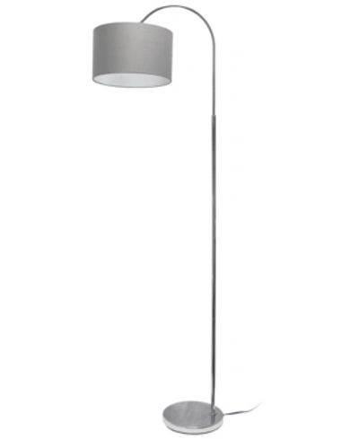 Simple Designs Arched Floor Lamp In Gray