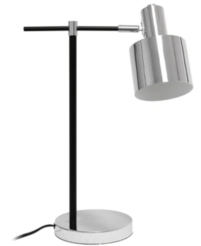 Lalia Home Mid Century Modern Metal Table Lamp In Metallic