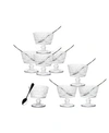 Godinger Claro Clear Set Of 8 Tasters With Spoon In Clear