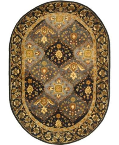 Safavieh Antiquity At57 Blue 7'6" X 9'6" Oval Area Rug