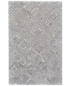 Simply Woven Fannin R0754 Gray 8' X 11' Area Rug In Bisque