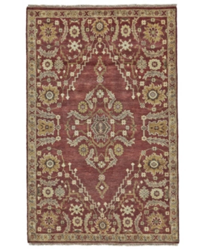 Simply Woven Closeout! Feizy Ashi R6128 8'6" X 11'6" Area Rug In Rust