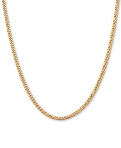 Giani Bernini Curb Link 20" Chain Necklace In Sterling Silver Or 18k Gold-plated Over Sterling Silver In Gold Over Silver