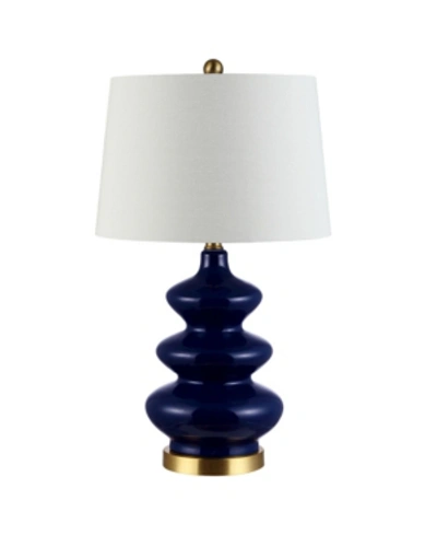 Safavieh Brielle Mosaic Table Lamp In Navy