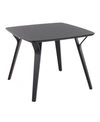 Lumisource Folia Mid-century Modern Dinette Table In Black Wood