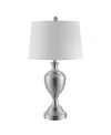 Safavieh Poppy Iron Table Lamp In Silver-tone