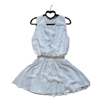 Pre-owned Silvian Heach Mini Dress In White