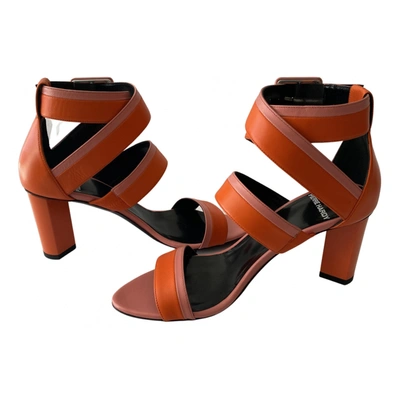 Pre-owned Pierre Hardy Leather Sandals In Orange