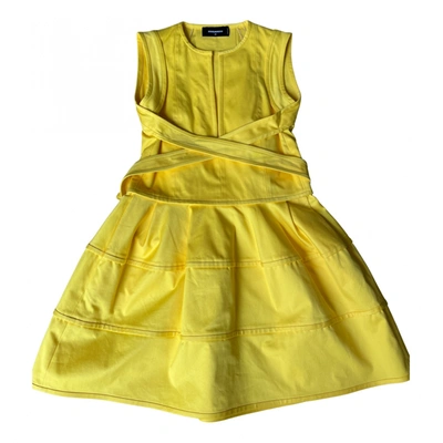 Pre-owned Dsquared2 Mid-length Dress In Yellow