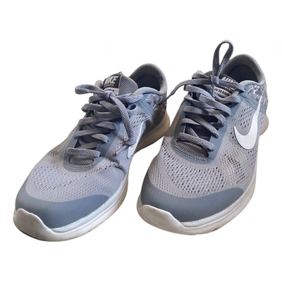 Pre-owned Nike Cloth Trainers In Grey