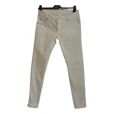 Pre-owned Dsquared2 Jeans In White