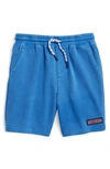Vineyard Vines Kids' Sun Washed Jetty Shorts In Tide Blue