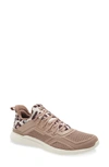 Apl Athletic Propulsion Labs Techloom Tracer Knit Training Shoe In Almond / Pristine / Leopard
