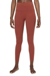 Nike Women's  Yoga Dri-fit Luxe High-waisted 7/8 Infinalon Leggings In Red