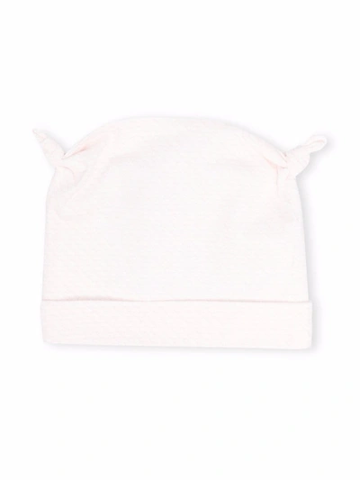 Emporio Armani Kids' Pop-up Ears Beanie In White