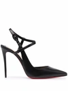 Christian Louboutin Jenlove Leather Slingback Pumps In Black