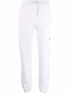 Msgm Logo-print Cotton Track Pants In Grey