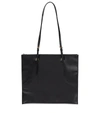 Jil Sander Small Holster Leather Tote Bag In Black