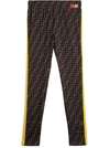 FENDI FENDI KIDS FF PRINTED LEGGINGS