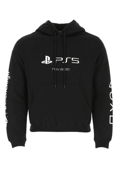 Balenciaga X Playstation 5 Fitted Hoodie In Black