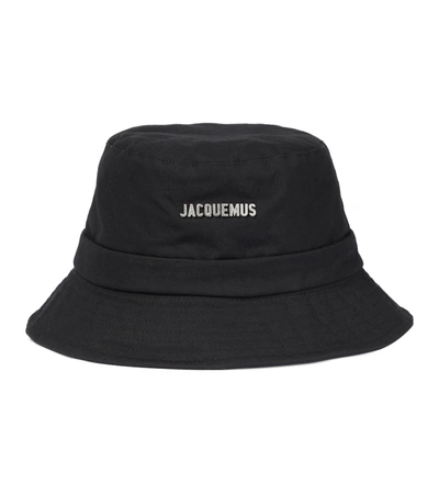 Jacquemus Le Bob Gadjo Bucket Hat In Black