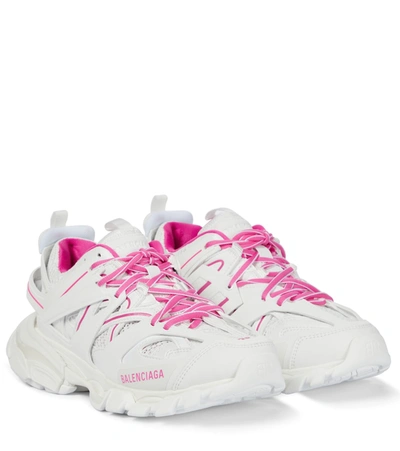 Balenciaga Track Lace-up Sneakers In White