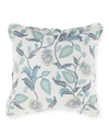 25 Mackenzie Lane Spa Bird Floral Pillow, 22"sq.