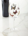 NEIMAN MARCUS BUTTERFLY APPLIQUE WINE GLASSES, SET OF 4,PROD212460096