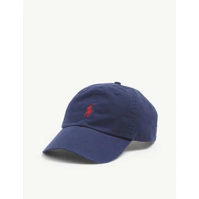POLO RALPH LAUREN MENS NEWPORT NAVY LOGO-EMBROIDERED COTTON CAP,43291573