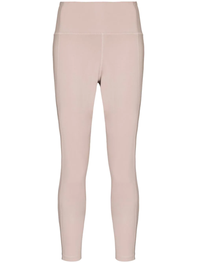 Girlfriend Collective Compressive Recycled Polyester-blend Leggings In Mushroom